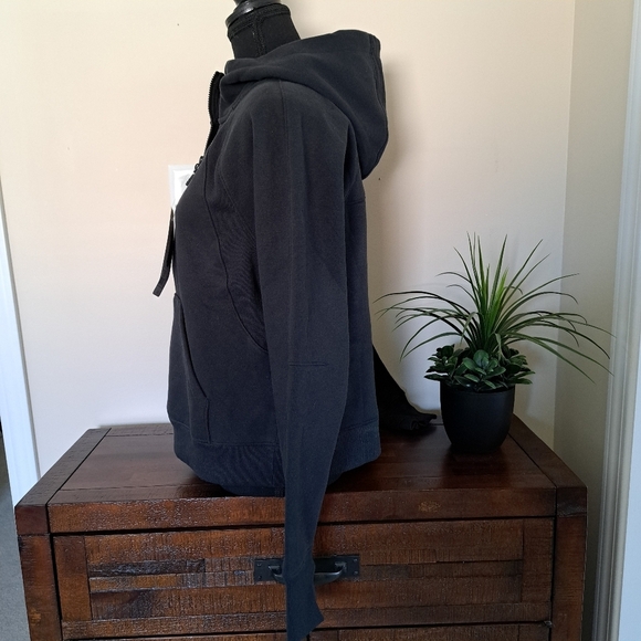 Lole Haf Zip Pullover Sweatshirt Women's XS Black Cozy Hooded Top NWT - Picture 4 of 12